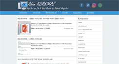 Desktop Screenshot of korkmazadem.com