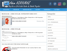 Tablet Screenshot of korkmazadem.com